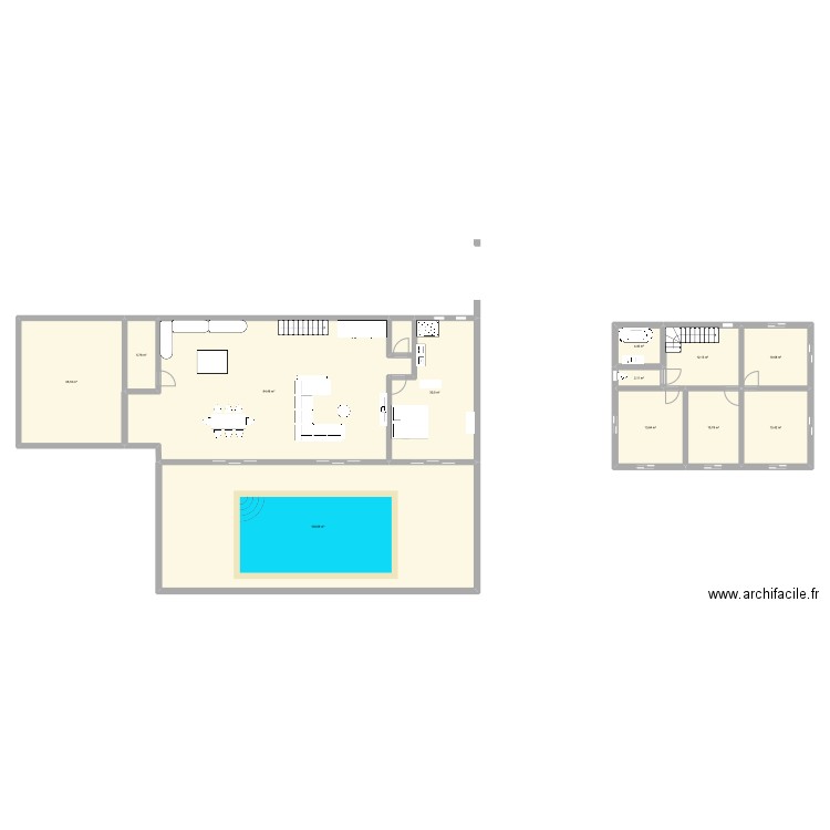 AGM. Plan de 12 pièces et 342 m2