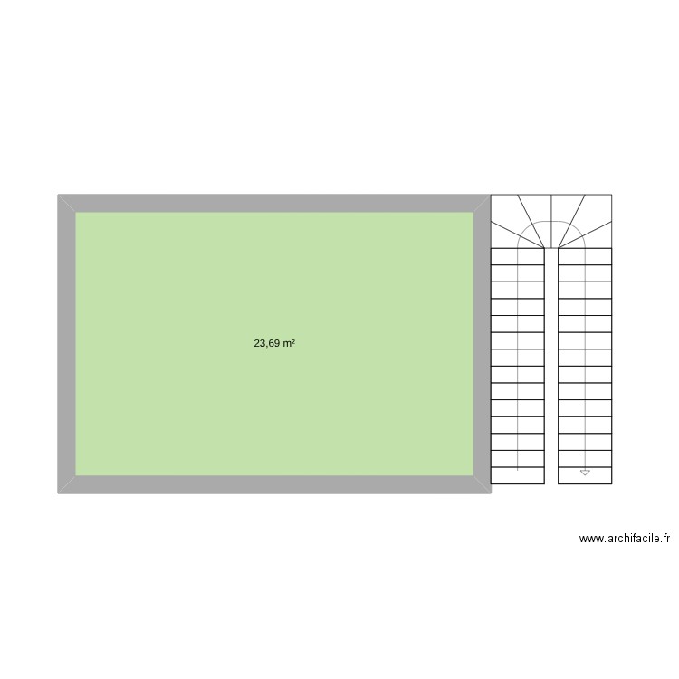 museu-1. Plan de 1 pièce et 24 m2