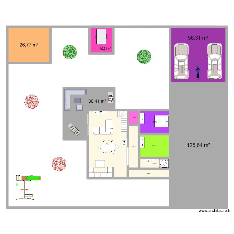 projet immo. Plan de 0 pièce et 0 m2