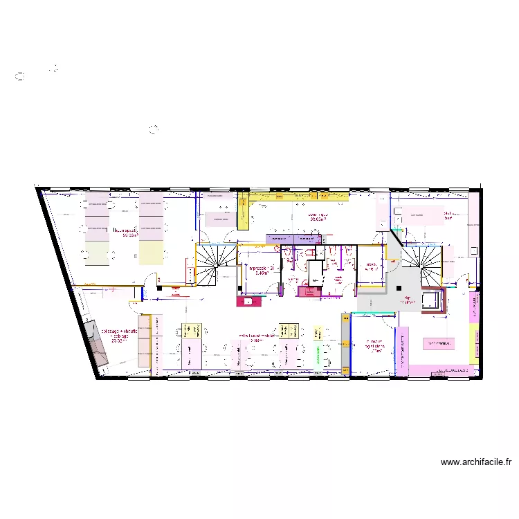 SALLE PLATRE. Plan de 
