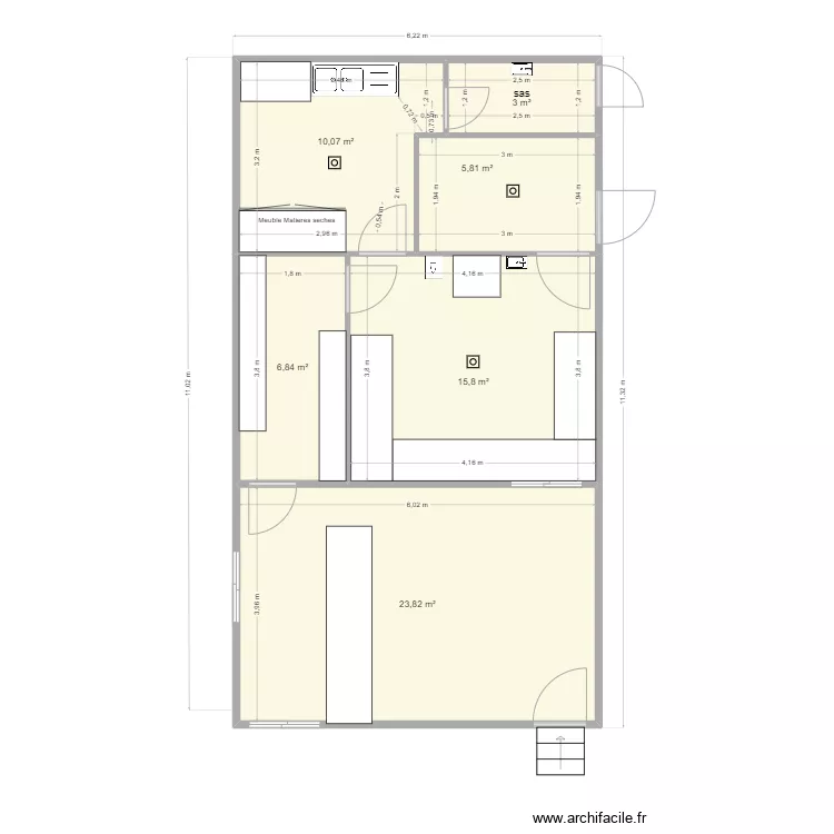 plan labo Mathieu juillet 2025. Plan de 