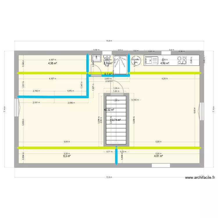 83 RTE DU GENERAL DE GAULLE COMBLE PROJET. Plan de 8 et 68 m² 83 RTE DU GENERAL DE GAULLE COMBLE PROJET. Plan de 8 et 68 m²