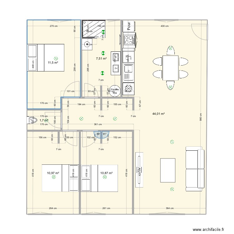 gourbi 1989. Plan de 0 pièce et 0 m2