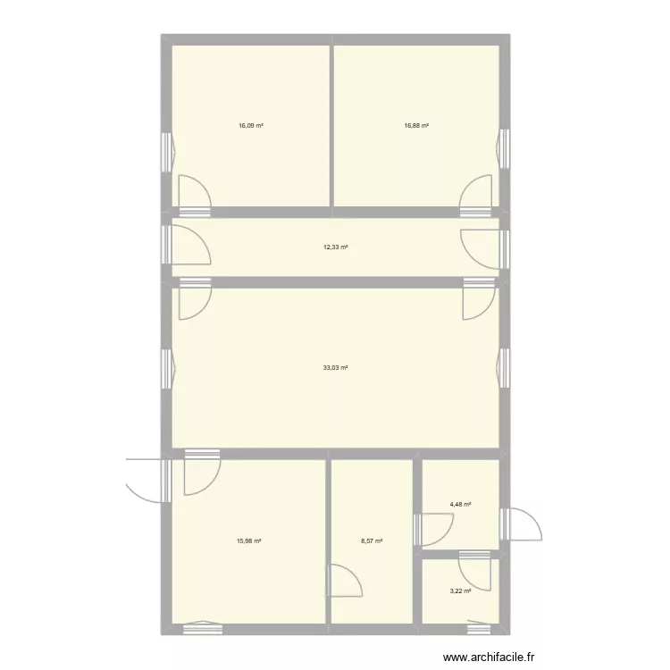 MIMI BAST 1/60. Plan de 8  et 111 m²