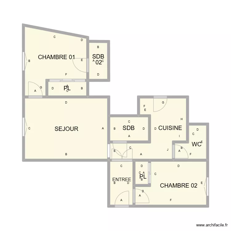 PLAN 6 PLACE REVO PLB. Plan de 