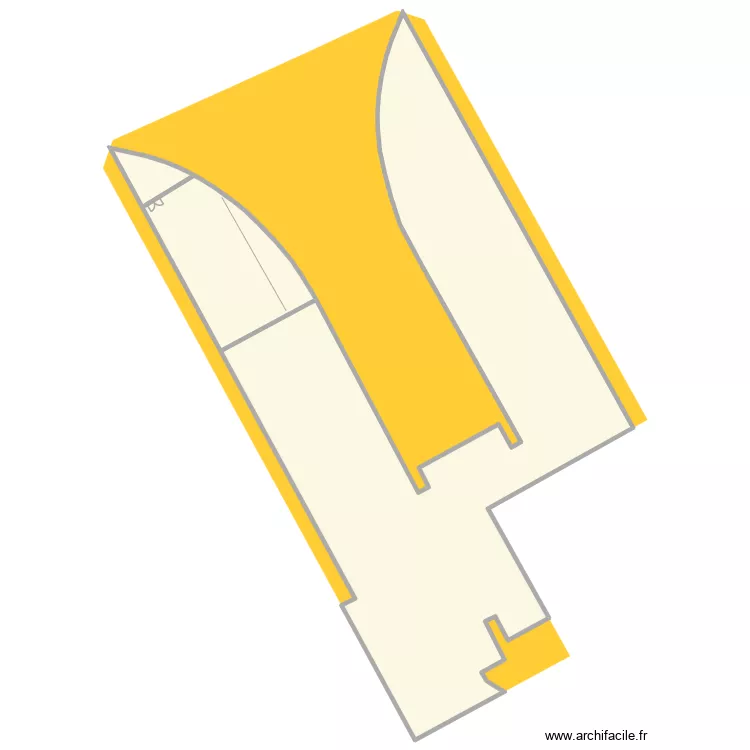 essais. Plan de 2  et 1136 m²