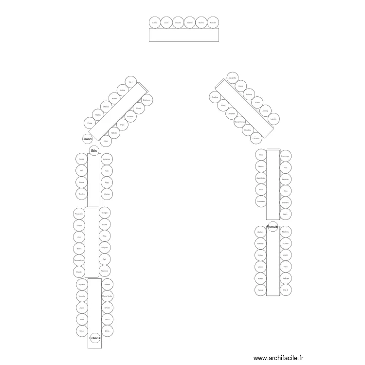 Plan de table. Plan de 