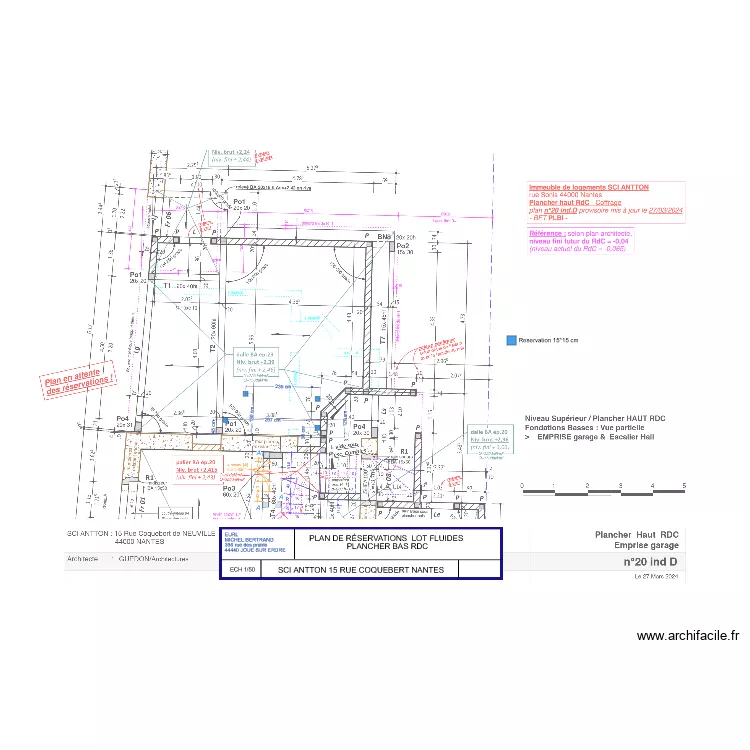 ANTTON RESERVATION PLANCHER BAS RDC  . Plan de 