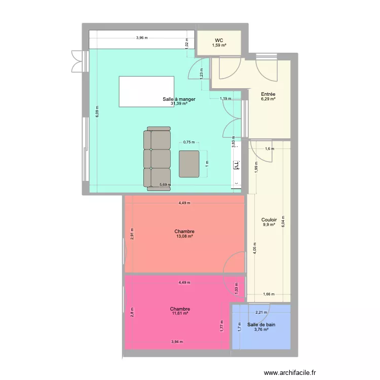 JEAN BAPTISTE COLBERT. Plan de 7 et 78 m² JEAN BAPTISTE COLBERT. Plan de 7 et 78 m²