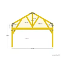 ossature bois centrale avec ferme
