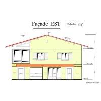 façade EST (ajout entrées) et avant toit
