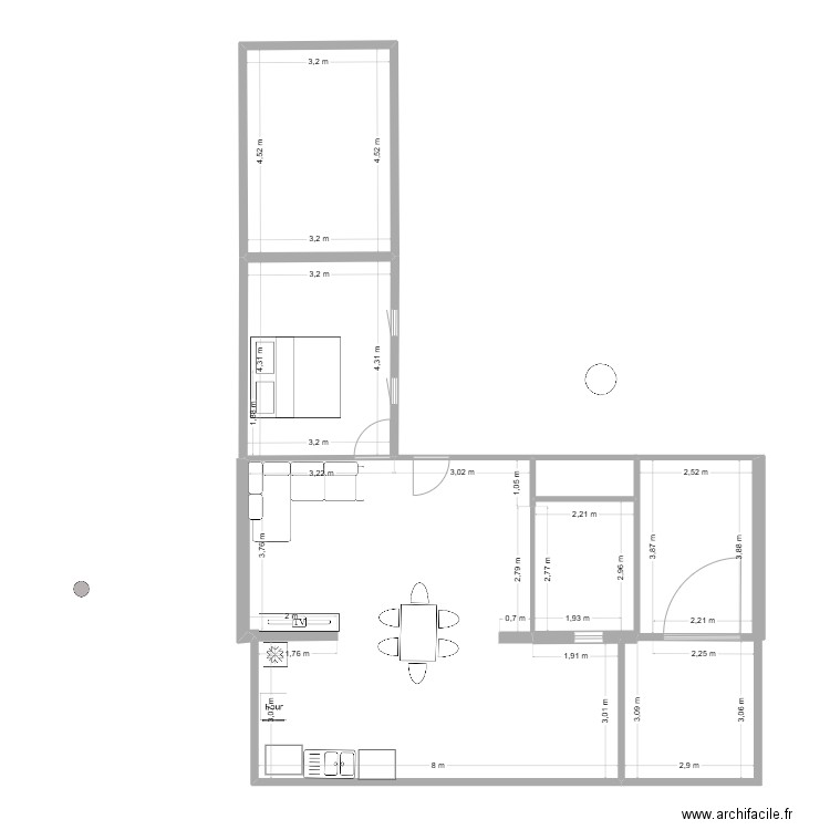 la ciotat 1. Plan de 6 pièces et 102 m2