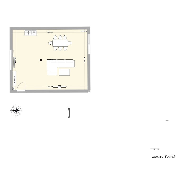 Cuisine. Plan de 0 pièce et 0 m2