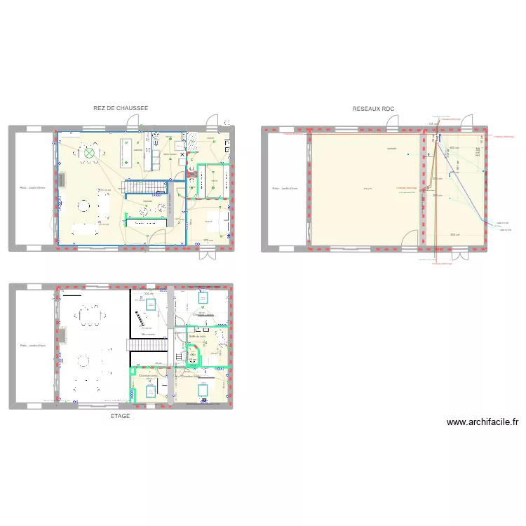 plan grange RDC . Plan de 