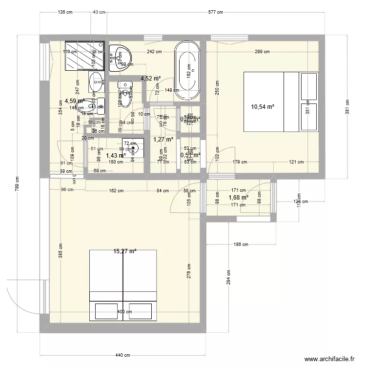 praloup 5 nord Projet. Plan de 