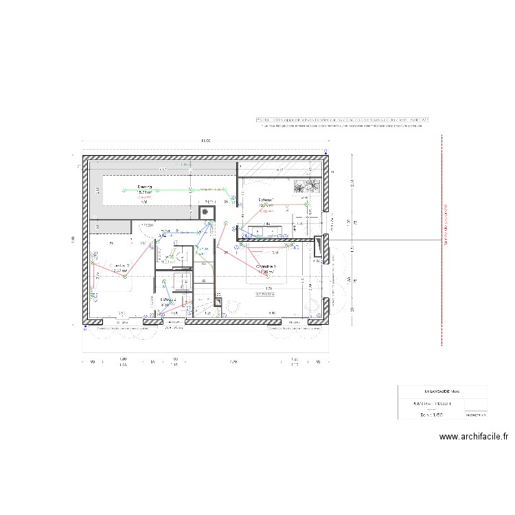 LAMBAUDIE R+1. Plan de 0 pièce et 0 m2