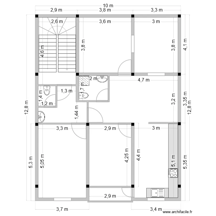 premier3. Plan de 9  et 109 m²