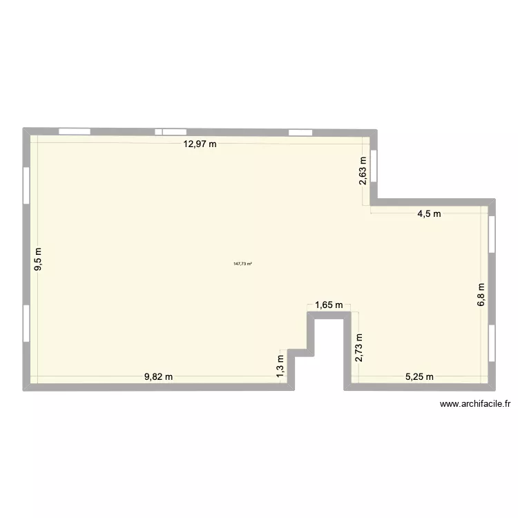 plan2. Plan de 1  et 148 m²
