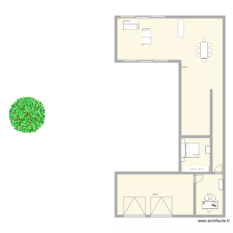 mAISON SUR TERRAIN. Plan de 0 pièce et 0 m2