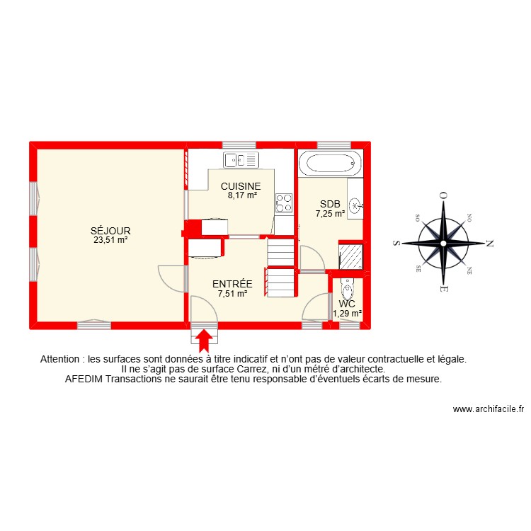 BI 32399 -. Plan de 21 pièces et 122 m2