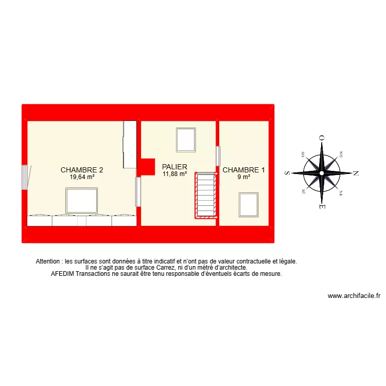 BI 32399 -. Plan de 21  et 122 m²
