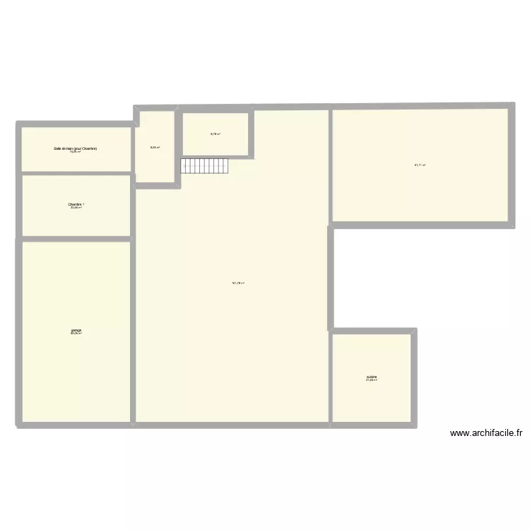Plan maison Projet. Plan de 8  et 358 m²