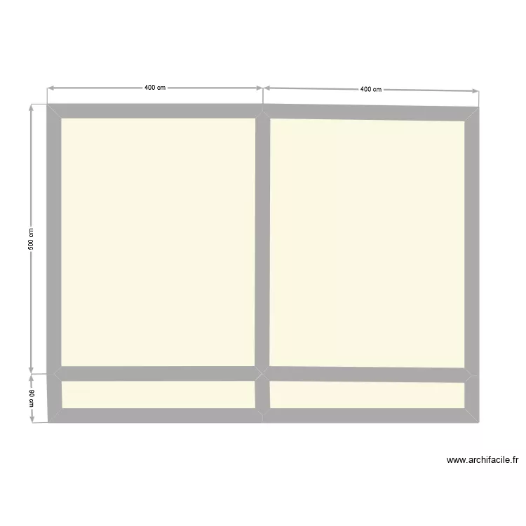 PLAN. Plan de 4  et 37 m²