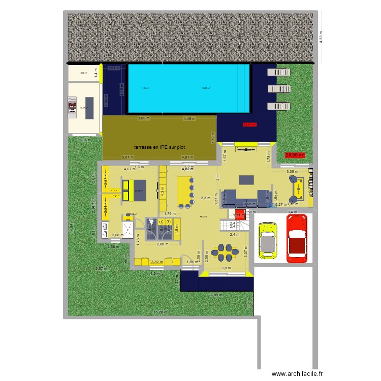 plan eco rdc avec cote definitif. Plan de 34 pièces et 977 m2