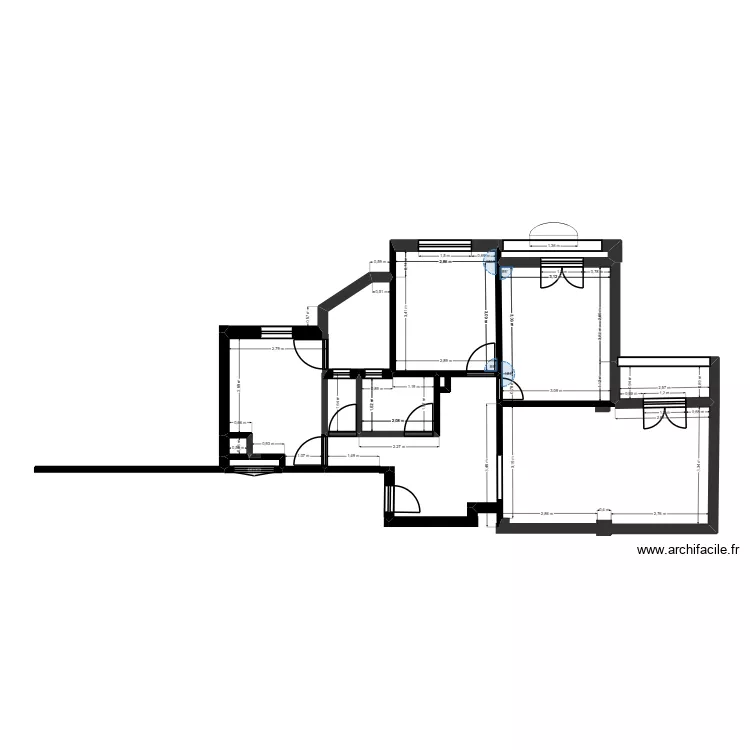 maison papa. Plan de 7  et 28 m²