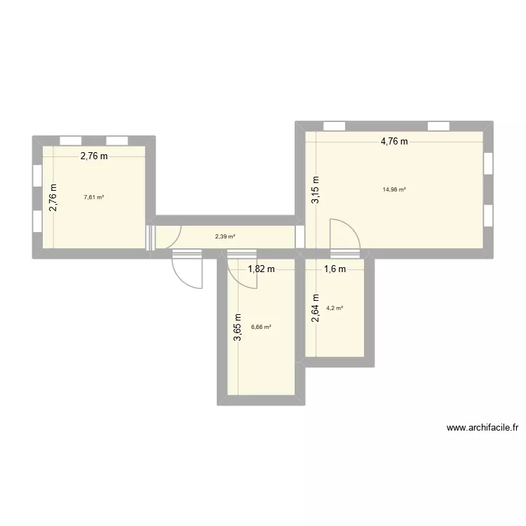 appartemem. Plan de 5 et 36 m² appartemem. Plan de 5 et 36 m²