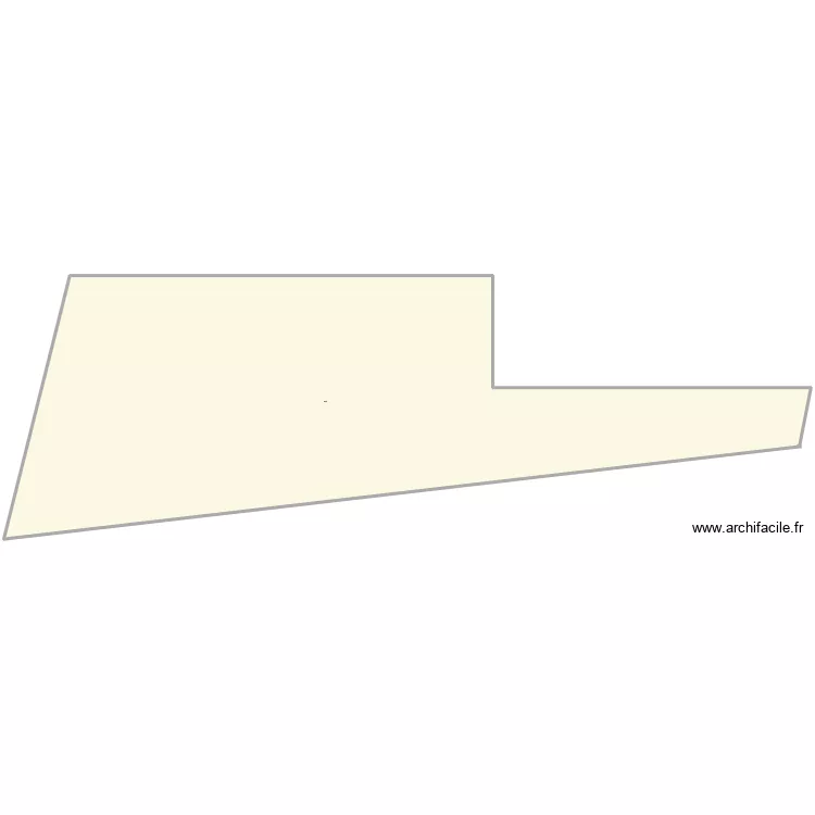terrain. Plan de 1  et 8605 m²