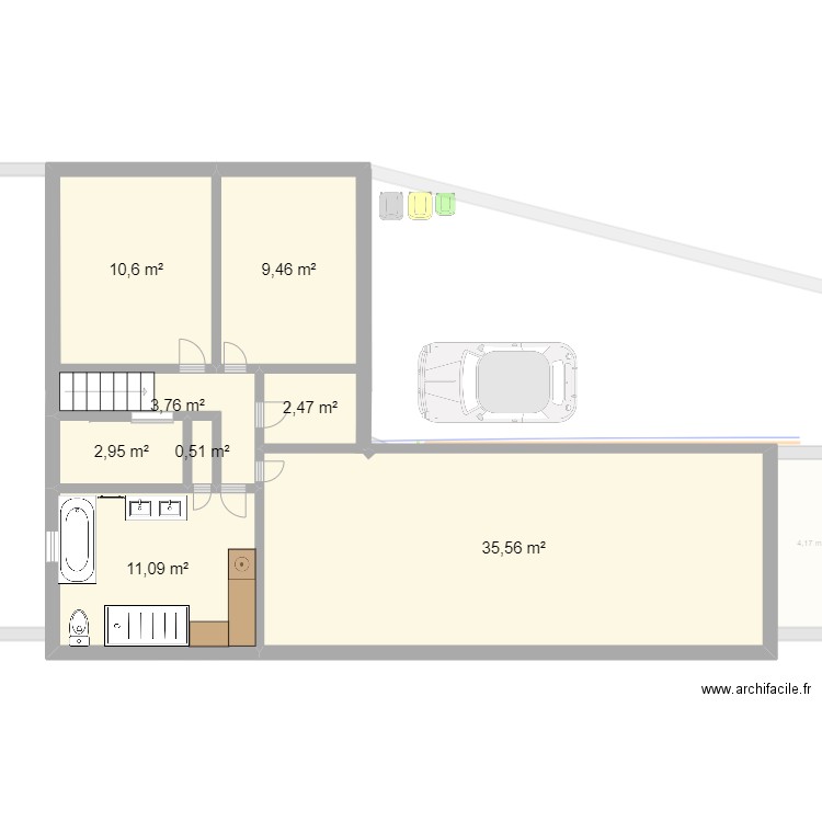 Maison Arthies détails. Plan de 0 pièce et 0 m2