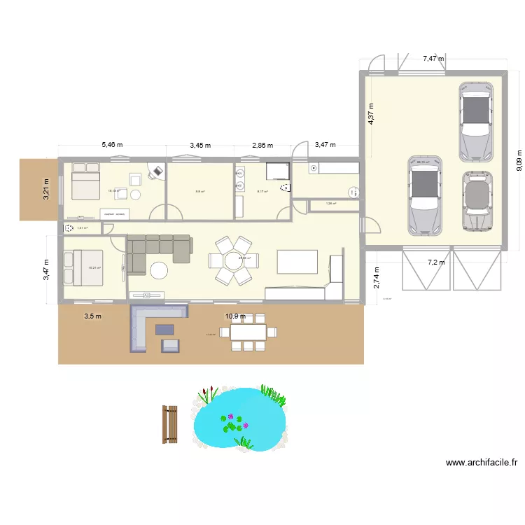 maison 2. Plan de 8 et 162 m² maison 2. Plan de 8 et 162 m²