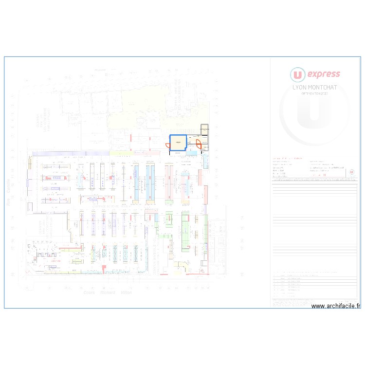Montchat v4. Plan de 4 pièces et 31 m2