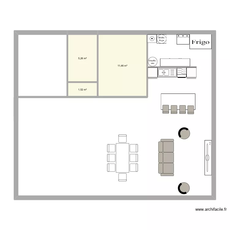 Maison 120m2. Plan de 3 Pièces et 18 m² Maison 120m2. Plan de 3 Pièces et 18 m²