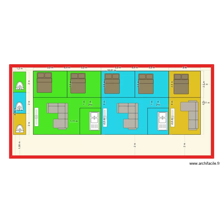R+2. Plan de 1 et 157 m² R+2. Plan de 1 et 157 m²