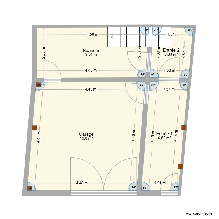 Porte garage 2. Plan de 0 pièce et 0 m2