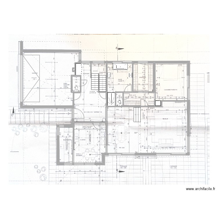 Portois Rhode rez. Plan de 10 pièces et 186 m2
