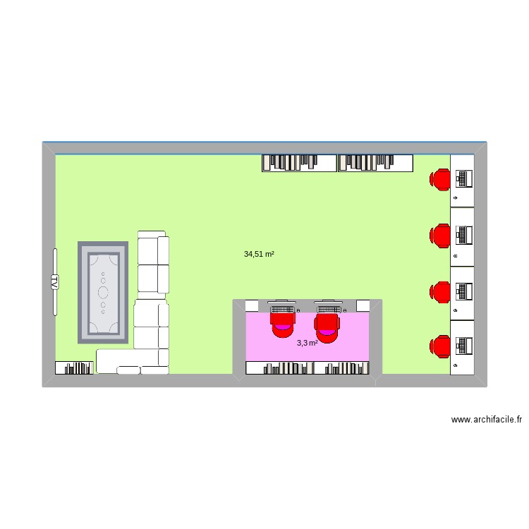 cdi. Plan de 0 pièce et 0 m2