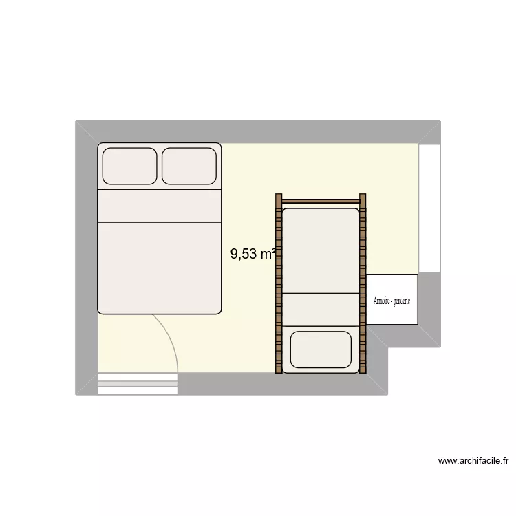 caribou chambre 2. Plan de 1 Pièce et 10 m² caribou chambre 2. Plan de 1 Pièce et 10 m²
