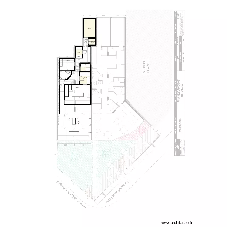 papas 1. Plan de 5  et 19 m²