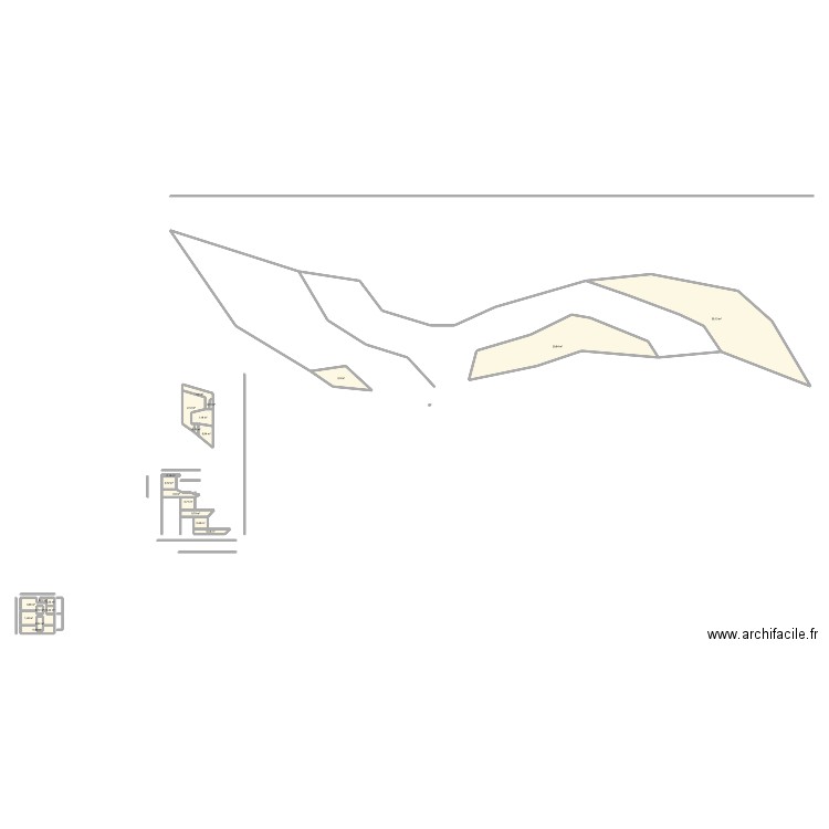 lop. Plan de 24 pièces et 68 m2