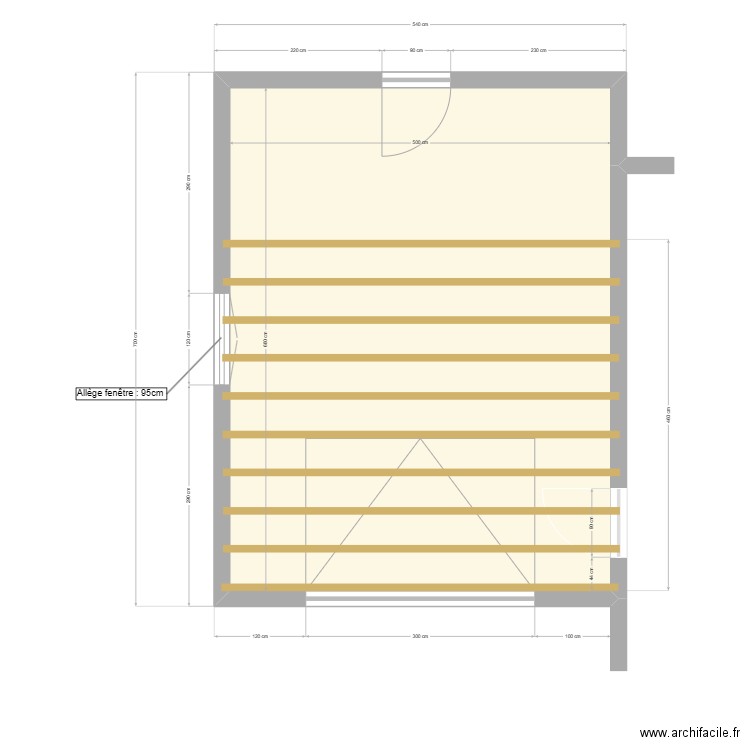 Plan garage 1. Plan de 1 pièce et 33 m2