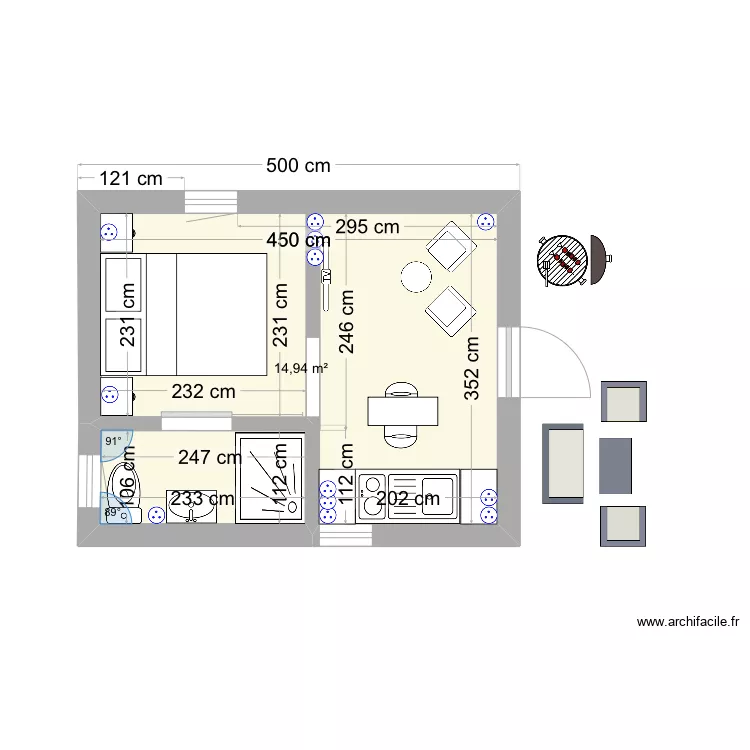 Studio2. Plan de 