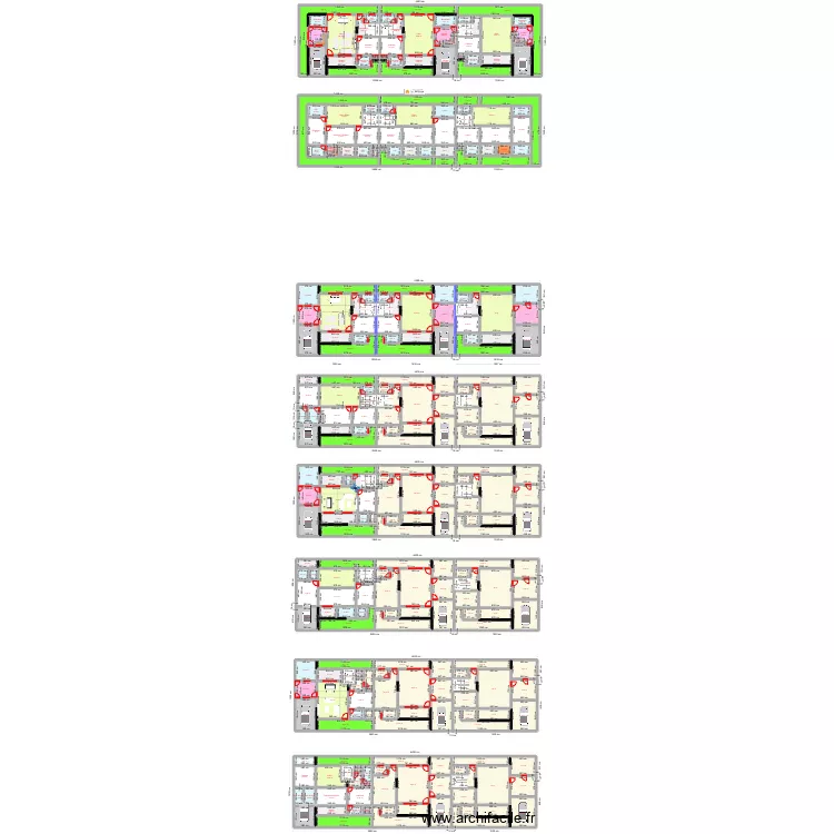 Jacqueville duplex VFlush. Plan de 