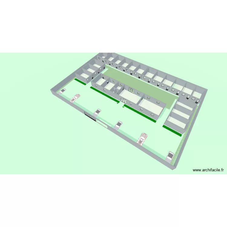 batiment. Plan de 17 et 592 m² batiment. Plan de 17 et 592 m²