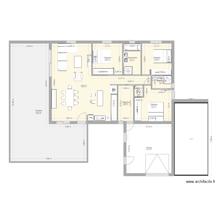 KERENTERFF Sandrine 2. Plan de 10 pièces et 186 m2