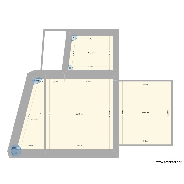 v2 st erblon. Plan de 0 pièce et 0 m2