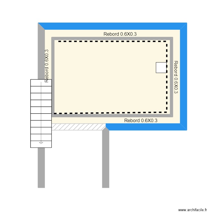 Plan M Demarcq Philippe. Plan de 2 pièces et 31 m2