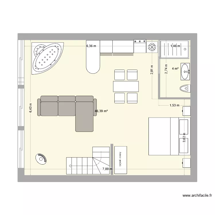 BAGOT St Eloi V2. Plan de 2 et 50 m² BAGOT St Eloi V2. Plan de 2 et 50 m²